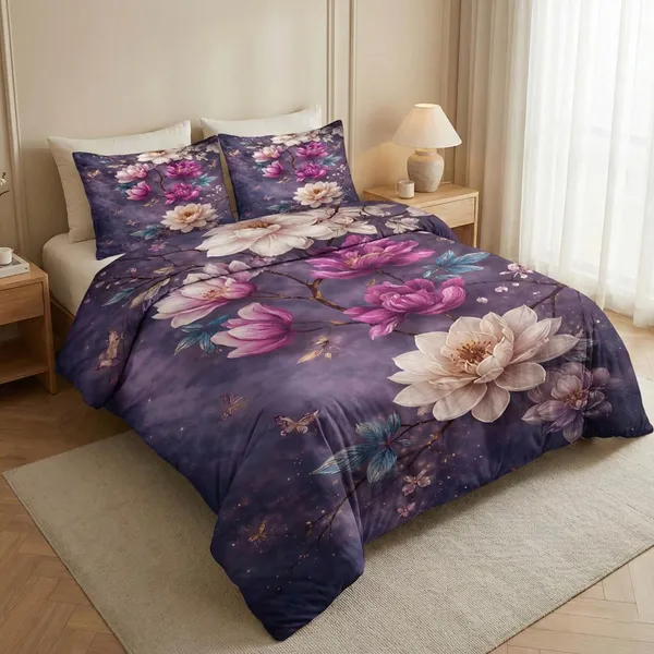 5_Piece_King_Size_Bedsheet_Combo_Pack_–_100%_Pure_Cotton_&_Premium_Glace_Cotton_Blend_Bedsheets_with_2_Pillow_Covers_Each