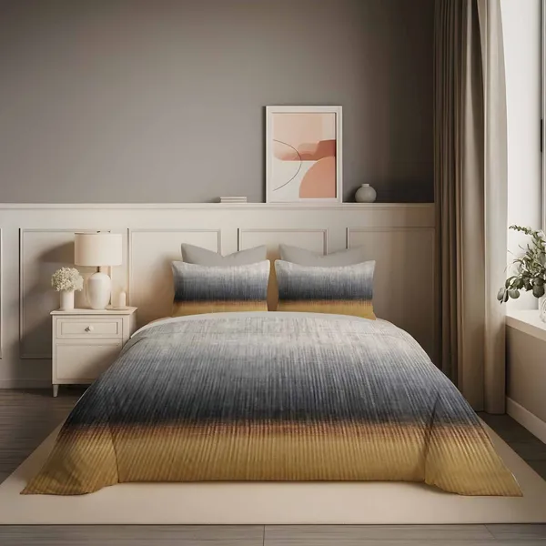 White_Grey_Premium_Cotton_King_Size_Bed_Sheet_With_Pillow_Cover