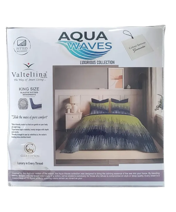 White_Grey_Premium_Cotton_King_Size_Bed_Sheet_With_Pillow_Cover