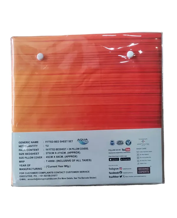 Dark_Orange_Premium_Cotton_King_Size_Bed_Sheet_With_Pillow_Cover