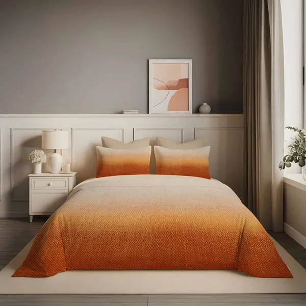 Orange_Premium_Cotton_King_Size_Bed_Sheet_With_Pillow_Cover