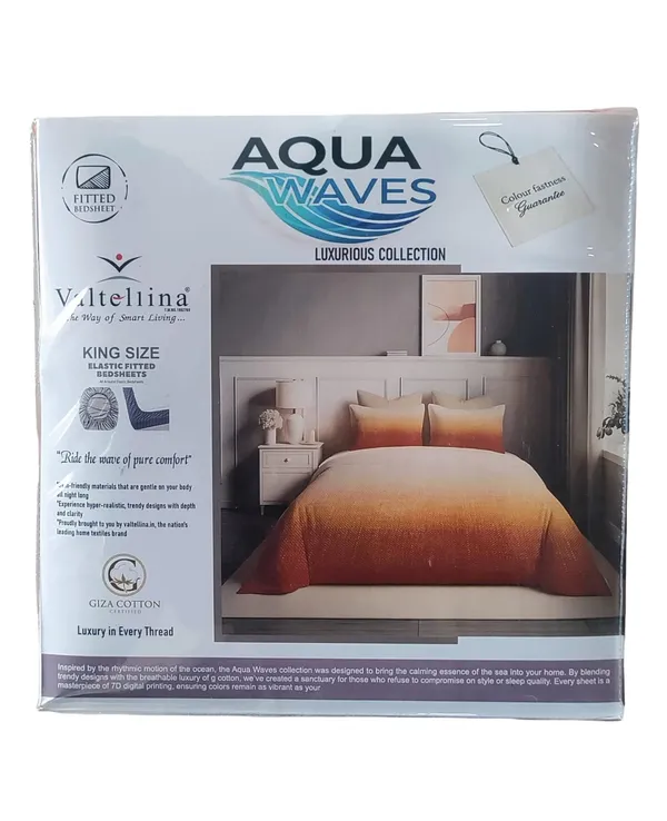 Orange_Premium_Cotton_King_Size_Bed_Sheet_With_Pillow_Cover