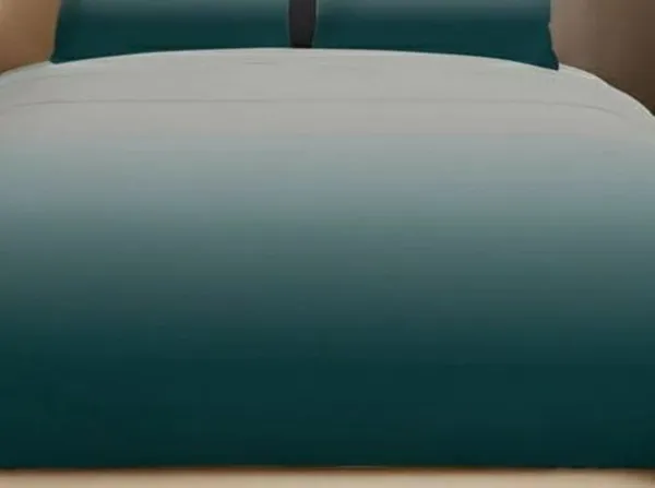 Blue_And_Grey_King_Size_Elastic_Fitted_Bedsheet_Set_With_Pillow_Covers