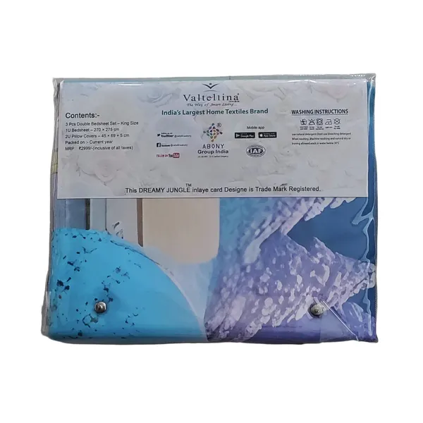 Multicolour_Premium_Cotton_King_Size_Bed_Sheet_With_Pillow_Cover