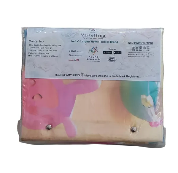 Multicolour__Premium_Cotton_King_Size_Bed_Sheet_With_Pillow_Cover