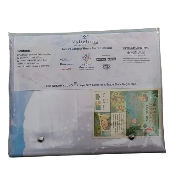 Multicolour_Premium_Cotton_King_Size_Bed_Sheet_With_Pillow_Cover