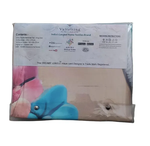 Multicolour_Premium_Cotton_King_Size_Bed_Sheet_With_Pillow_Cover
