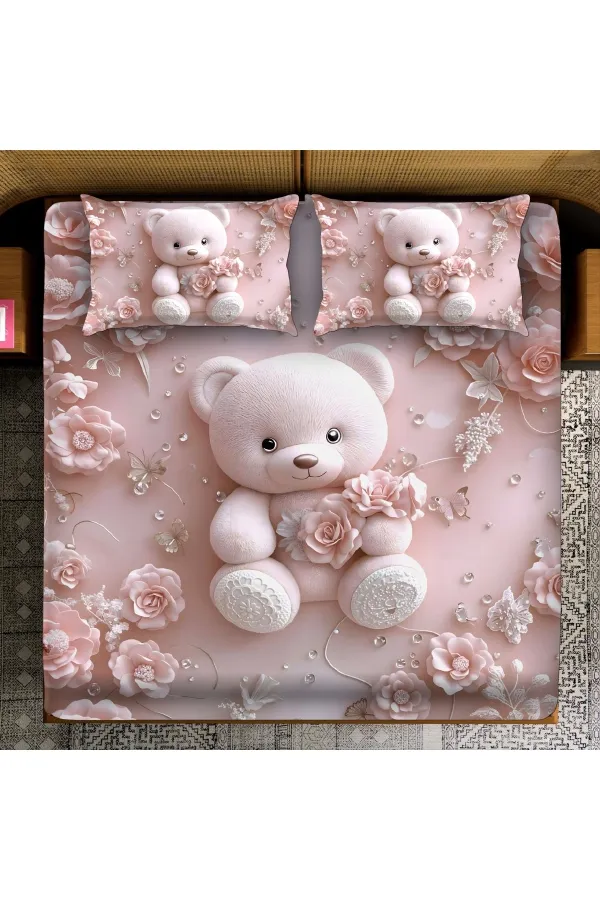Pink_Premium_Cotton_King_Size_Bed_Sheet_With_Pillow_Cover