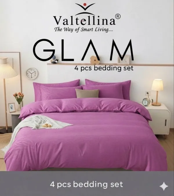 Dark_Pink_Luxury_4_Pcs_Bedding_Set_–_Print_Quilted_King_Size