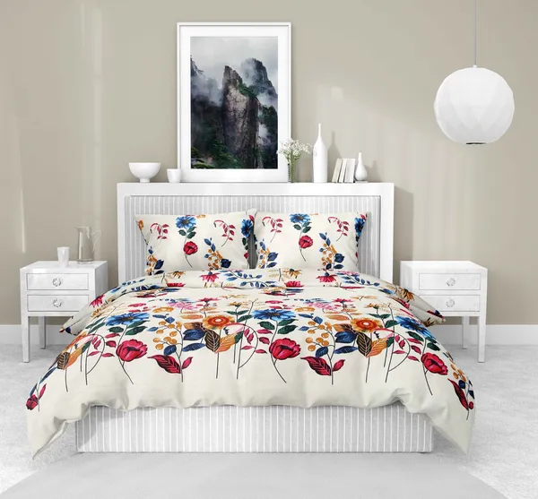 Multicolor_Wholesaleindia_Premium_Cotton_Double_Bedsheet_Set_With_Elegant_Design_(1_Bedsheet_+_2_Pillow_Covers)