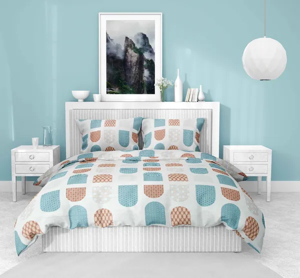 White_Blue_Wholesaleindia_Premium_Cotton_Double_Bedsheet_Set_With_Elegant_Design_(1_Bedsheet_+_2_Pillow_Covers)