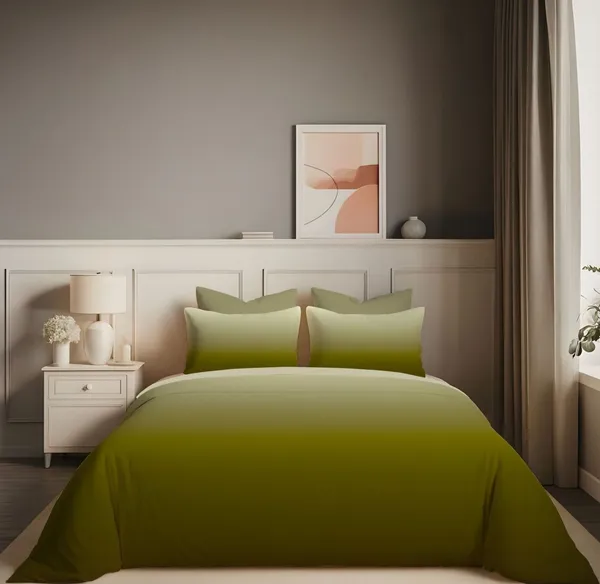 Green_King_Size_Elastic_Fitted_Bedsheet_Set_With_Pillow_Covers