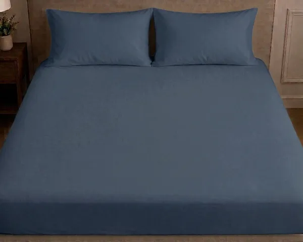 Grey_Premium_Cotton_Double_Bed_Bedsheet_With_Pillow_Cover