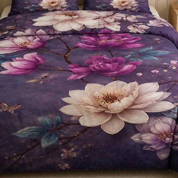 King_Size_Bedsheet–_100%_Pure_Premium_Glace_Cotton_Blend_Bedsheets_with_2_Pillow_Covers_Each