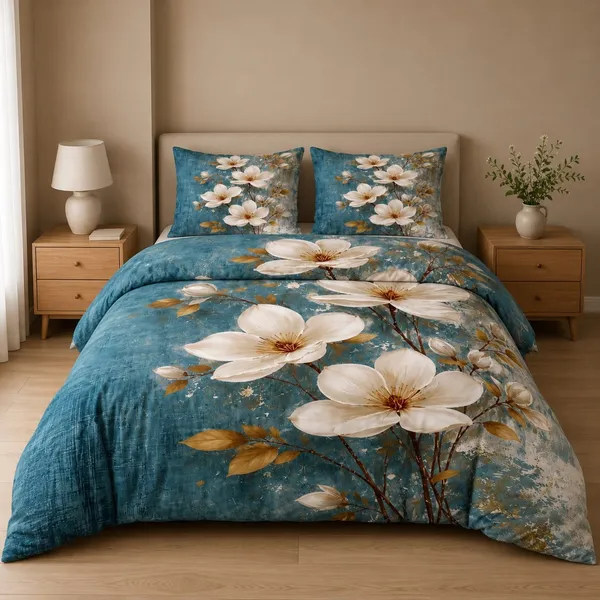 King_Size_Bedsheet–_100%_Pure_Premium_Glace_Cotton_Blend_Bedsheets_with_2_Pillow_Covers_Each