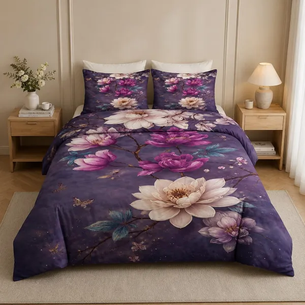 King_Size_Bedsheet–_100%_Pure_Premium_Glace_Cotton_Blend_Bedsheets_with_2_Pillow_Covers_Each