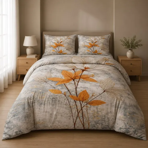 King_Size_Bedsheet–_100%_Pure_Premium_Glace_Cotton_Blend_Bedsheets_with_2_Pillow_Covers_Each