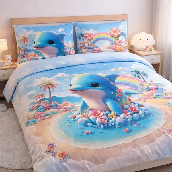 Multicolour_Premium_Cotton_King_Size_Bed_Sheet_With_Pillow_Cover