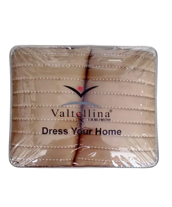 White_Brown_Premium_Cotton_Double_Bed_Bed_Cover_With_Pillow_Cover