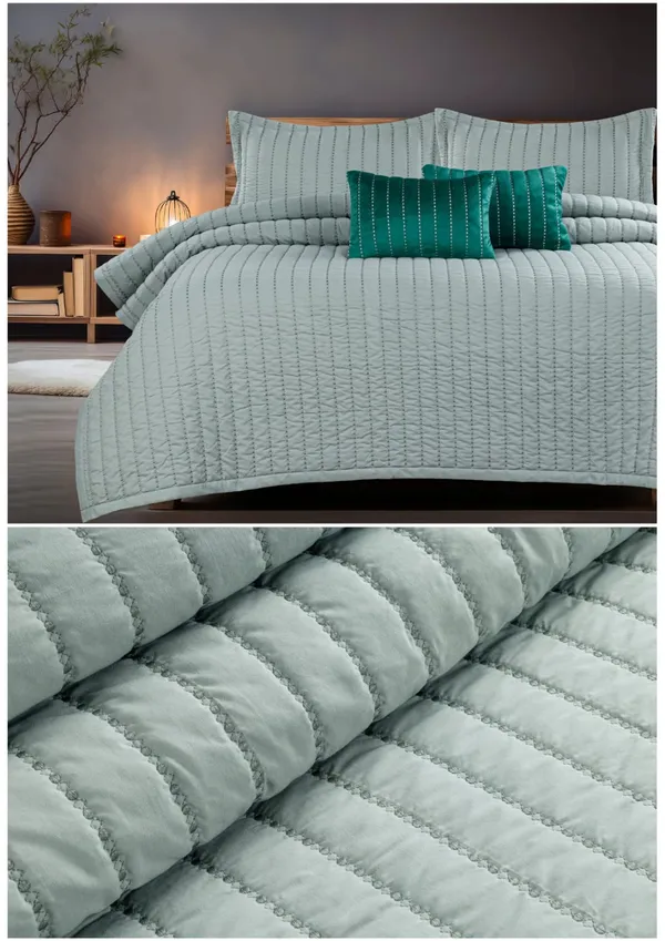 Grey_Green_Premium_Cotton_Double_Bed_Bed_Cover_With_Pillow_Cover