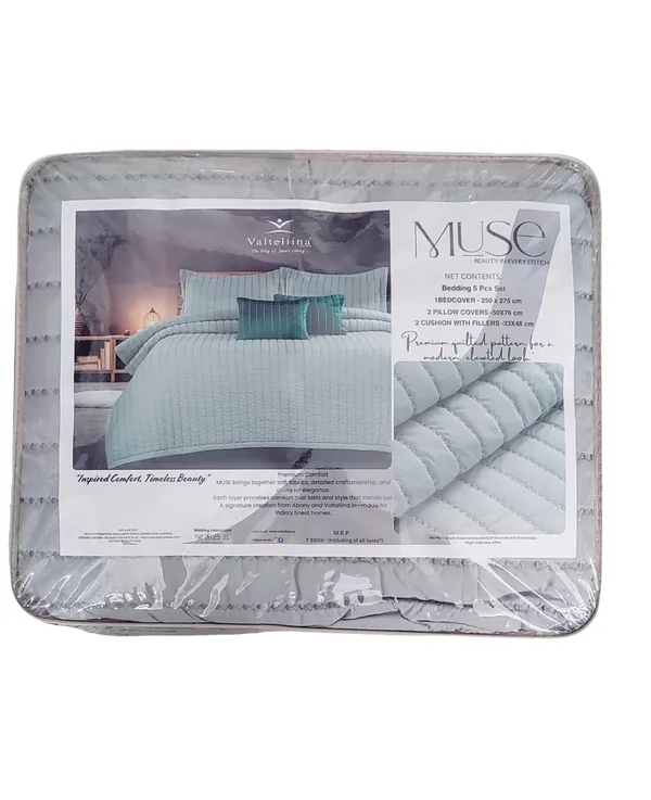 Grey_Green_Premium_Cotton_Double_Bed_Bed_Cover_With_Pillow_Cover