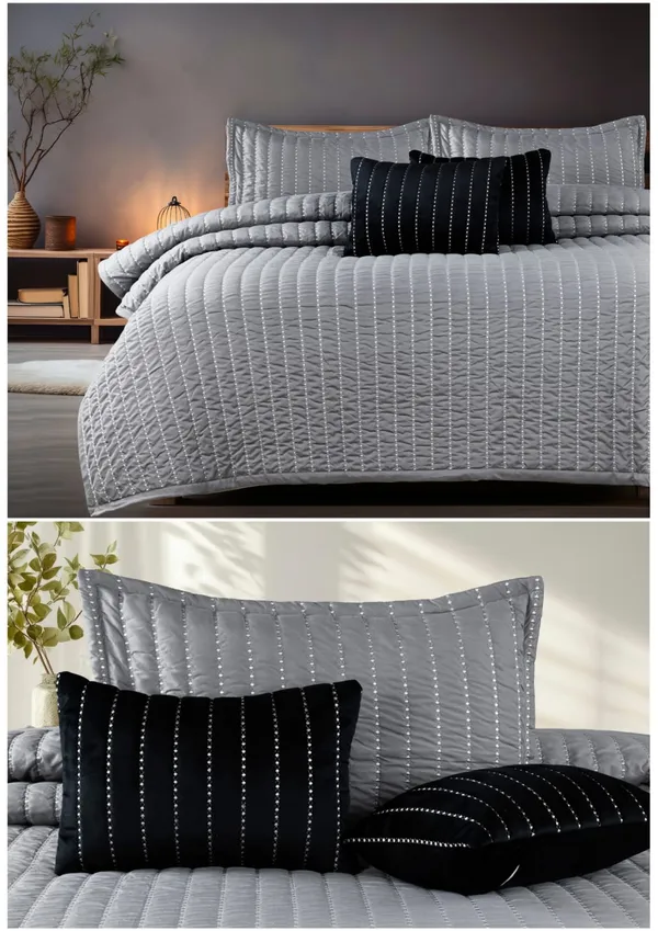 Grey_Black_Premium_Cotton_Double_Bed_Bed_Cover_With_Pillow_Cover