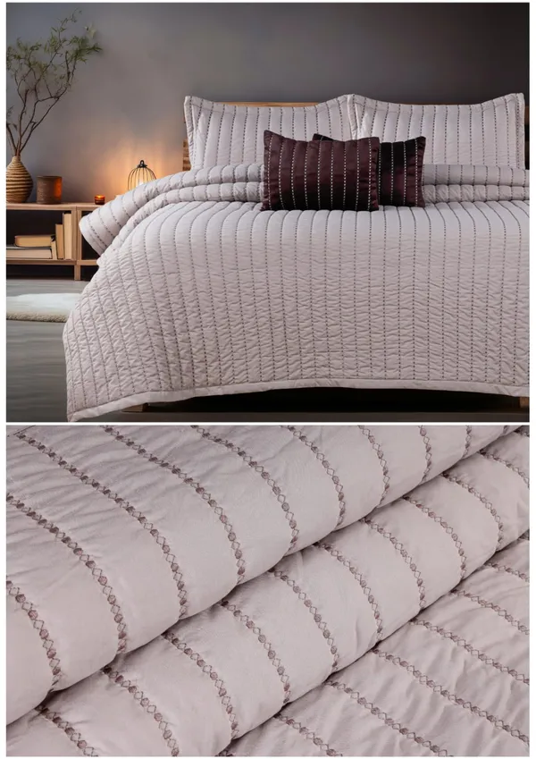Cream_Brown_Premium_Cotton_Double_Bed_Bed_Cover_With_Pillow_Cover