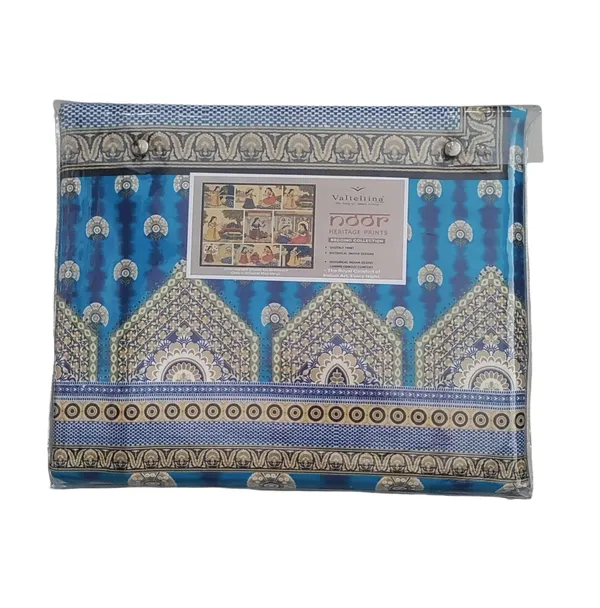 Sea_Blue_Premium_Cotton_King_Size_Bed_Sheet_With_Pillow_Cover