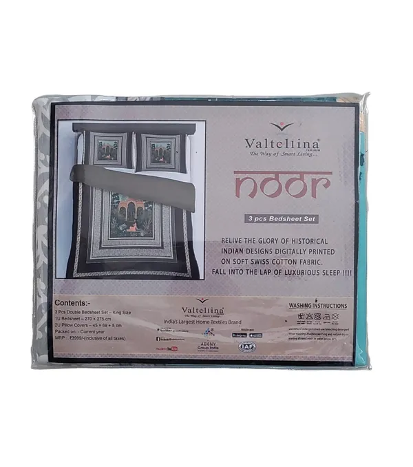 Grey_Premium_Cotton_King_Size_Bed_Sheet_With_Pillow_Cover