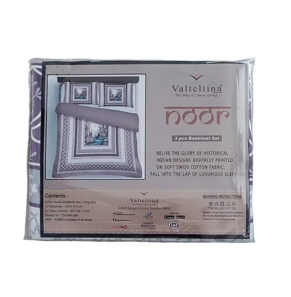 Multicolour_Premium_Cotton_King_Size_Bed_Sheet_With_Pillow_Cover