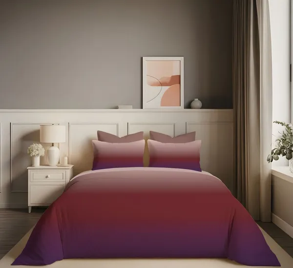 Purple_And_Red_King_Size_Elastic_Fitted_Bedsheet_Set_With_Pillow_Covers
