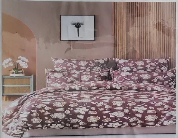 Brown_White_Premium_Cotton_Double_Bed_Bed_Sheet_With_Pillow_Cover