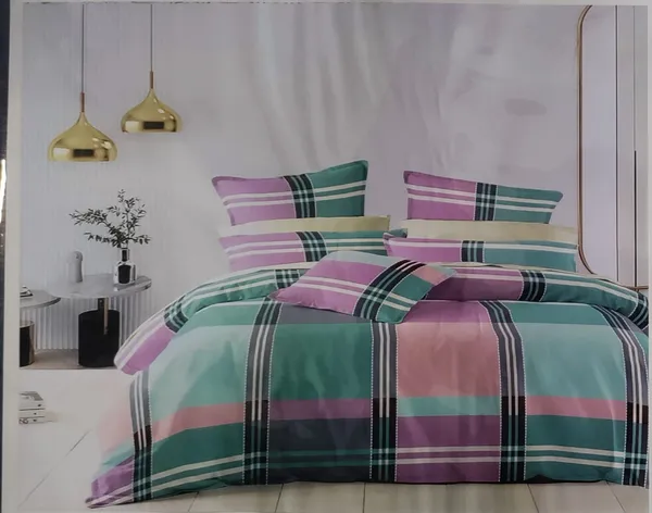 Pink_Green_Premium_Cotton_Double_Bed_Bed_Sheet_With_Pillow_Cover