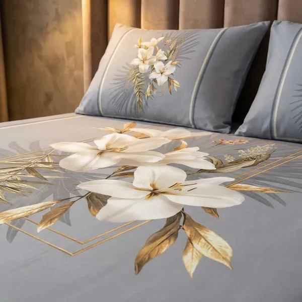 Multicolour_Premium_Cotton_King_Size_Bed_Sheet_With_Pillow_Cover