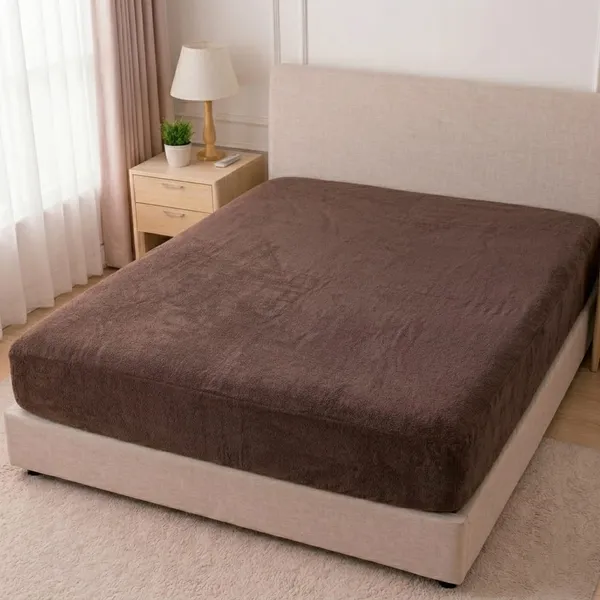 Brown_Double_Bed_Mattress_Protector_Or_Mattress_Cover_–_72_X_76_Inch