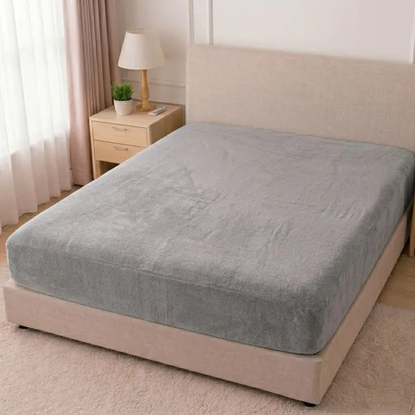 Grey_Double_Bed_Mattress_Protector_Or_Mattress_Cover_–_72_X_76_Inch