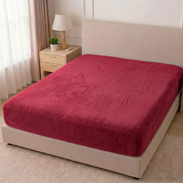 Mehroon_Double_Bed_Mattress_Protector_Or_Mattress_Cover_–_72_X_76_Inch