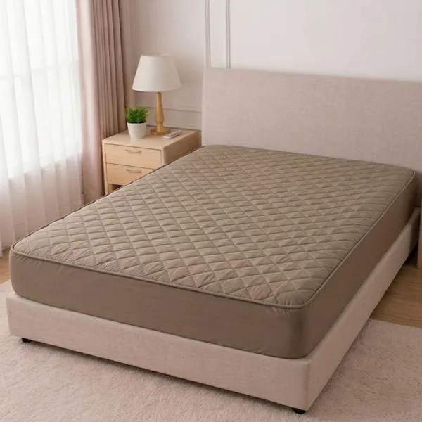 Brown_Double_Bed_Mattress_Protector_Or_Mattress_Cover_–_72_X_76_Inch