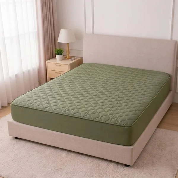 Light_Green_Double_Bed_Mattress_Protector_Or_Mattress_Cover_–_72_X_76_Inch