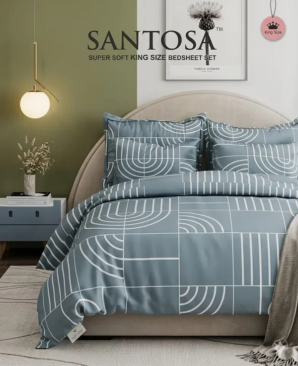 Grey_Santosa_Bedding_3_Pcs_Set_–_King_Size