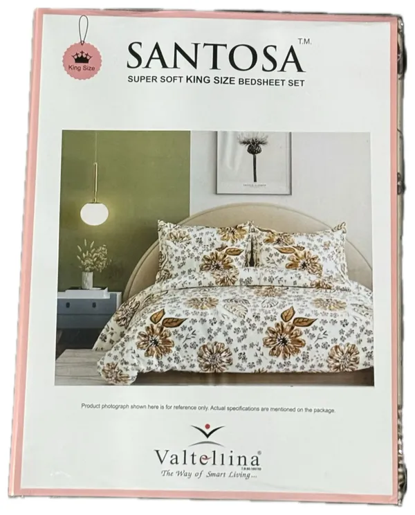 Cream_Brown_Santosa_Bedding_3_Pcs_Set_–_King_Size