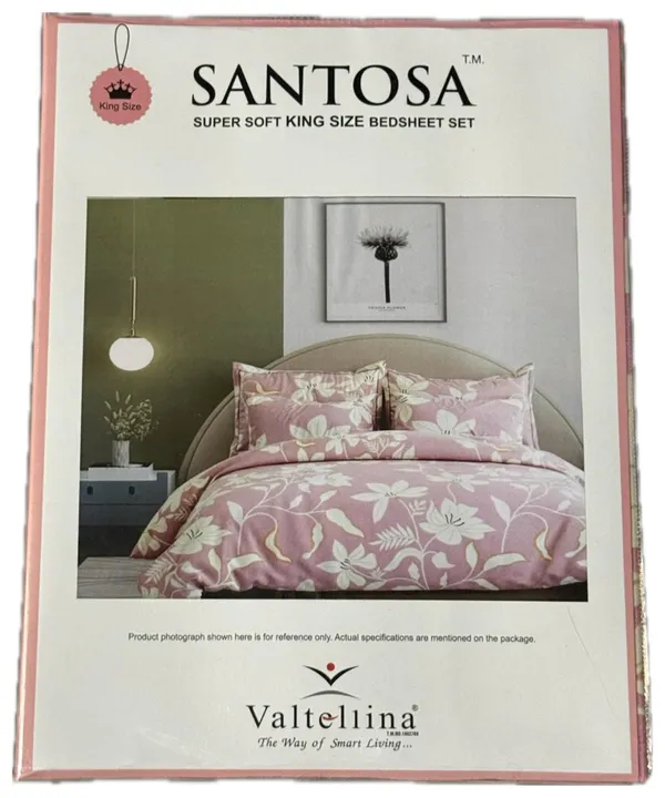 Pink_White_Santosa_Bedding_3_Pcs_Set_–_King_Size