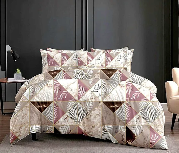 White_Brown_Premium_Cotton_King_Size_Comforter_Set
