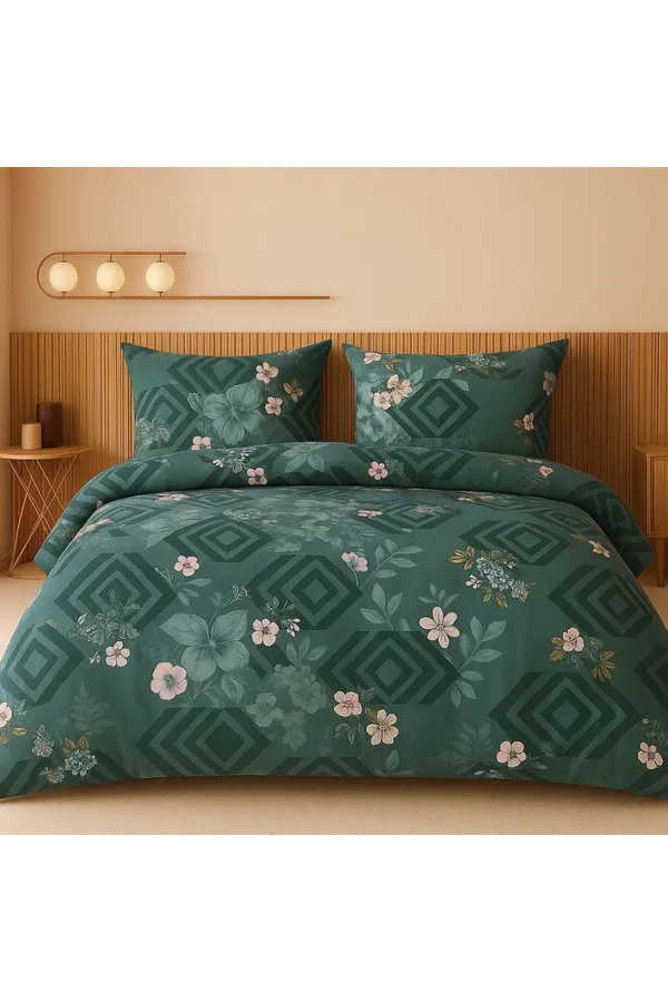 Green_Premium_Cotton_King_Size_Comforter_Set