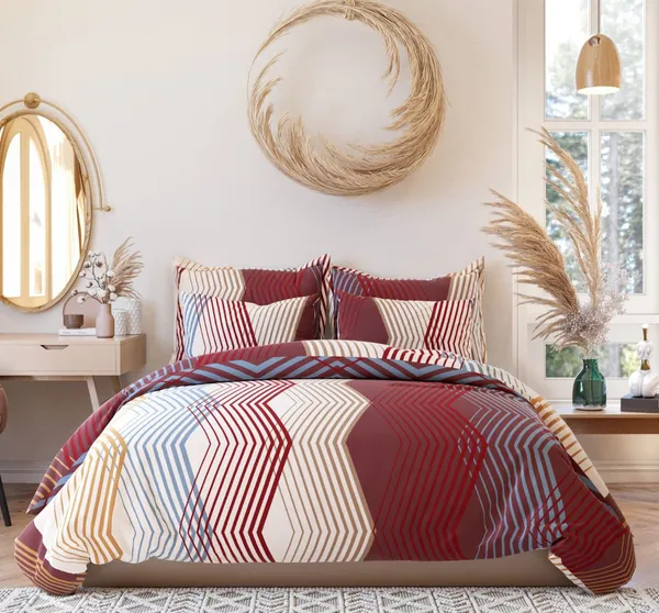 Multicolour_Premium_Cotton_King_Size_Comforter_Set