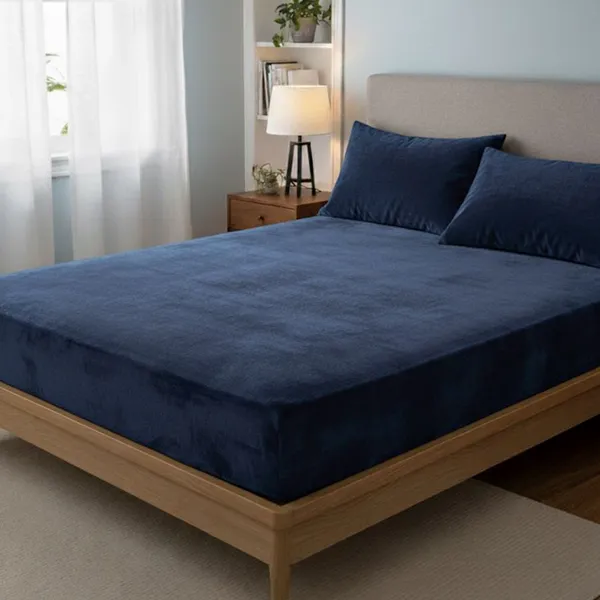 Blue_Premium_Cotton_King_Size_Bed_Sheet_With_Pillow_Cover
