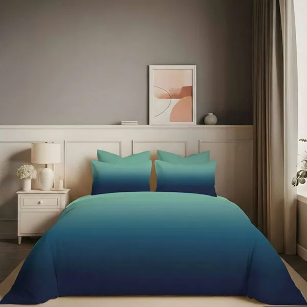 Blue_King_Size_Elastic_Fitted_Bedsheet_Set_With_Pillow_Covers