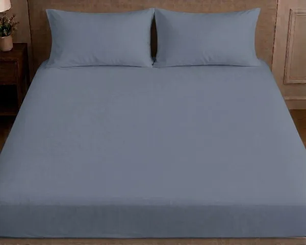 Grey_Premium_Cotton_Double_Bed_Bedsheet_With_Pillow_Cover