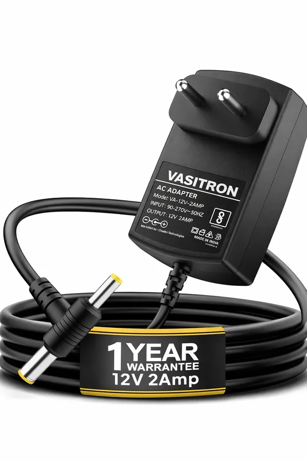 Black_12V_2Amp_Ac_Power_Adapter_With_2_Meter_Wire_Bis_Certified_With_Multiple_Safety_Protection