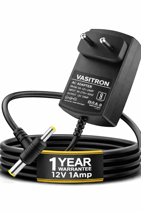 Black_Vasitron_12V_1000Ma_(1A)_Ac_To_Dc_Power_Adapter_Universal_Charger_For_Electronics_And_Appliances